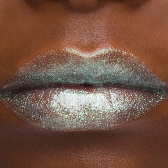 JEFFREE STAR The Gloss SKY HIGH Metallic Icy White w/Pale Green & Gold - Picture 2 of 6